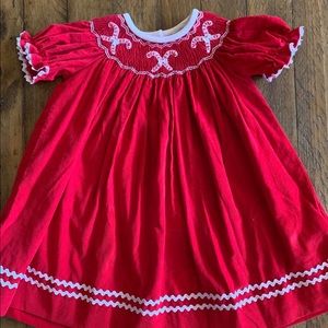 Smocked Christmas dress